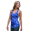 Blue Bandana Women's Racerback Tank Top-grizzshop