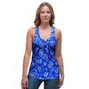 Blue Bandana Women's Racerback Tank Top-grizzshop