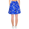 Blue Bandana Women's Skirt-grizzshop