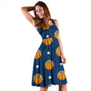 Blue Basketball Pattern Print Dress-grizzshop