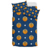 Blue Basketball Pattern Print Duvet Cover Bedding Set-grizzshop