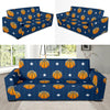 Blue Basketball Pattern Print Sofa Covers-grizzshop