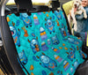 Blue Bigfoot Pattern Print Pet Car Seat Cover-grizzshop