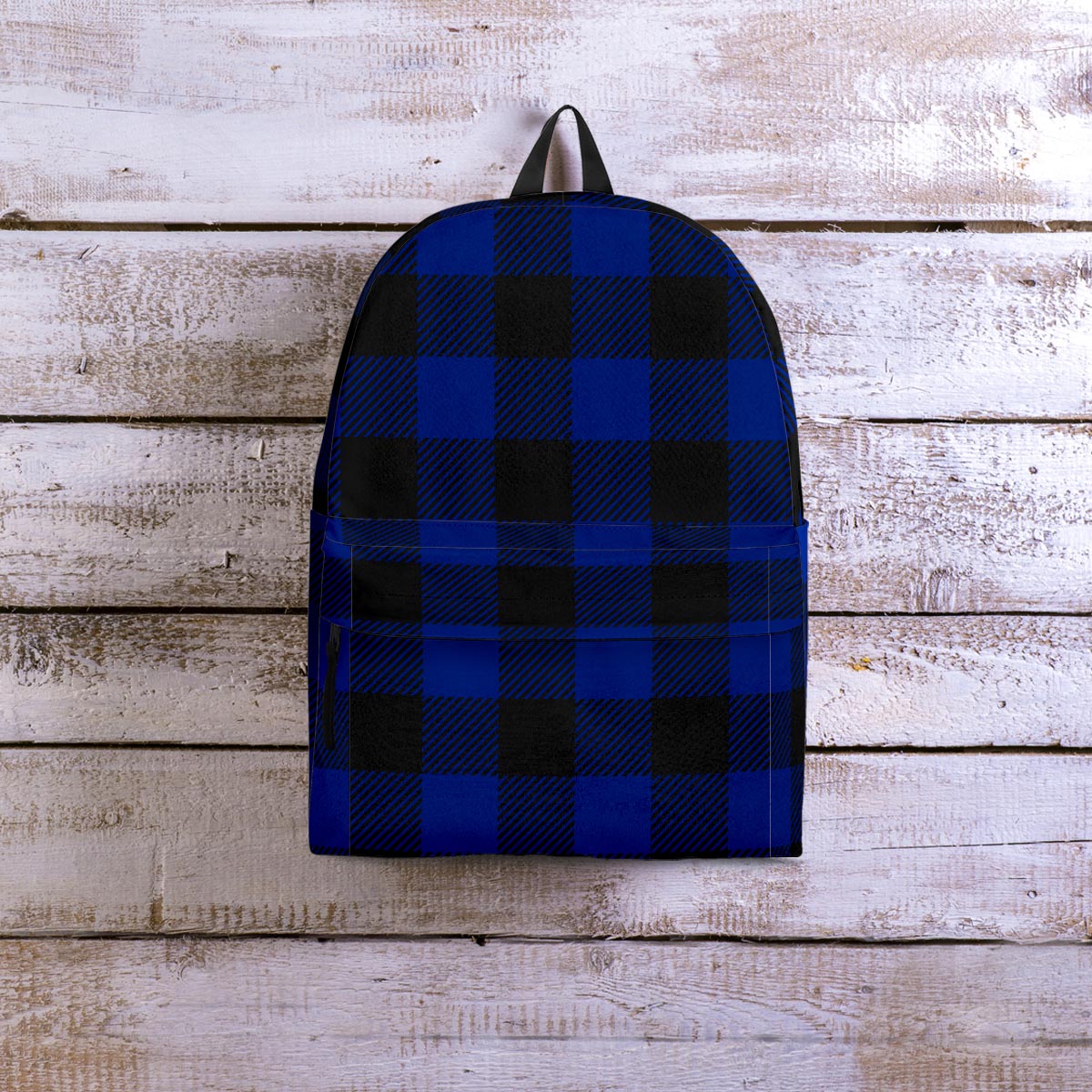 Blue Buffalo Plaid Backpack-grizzshop