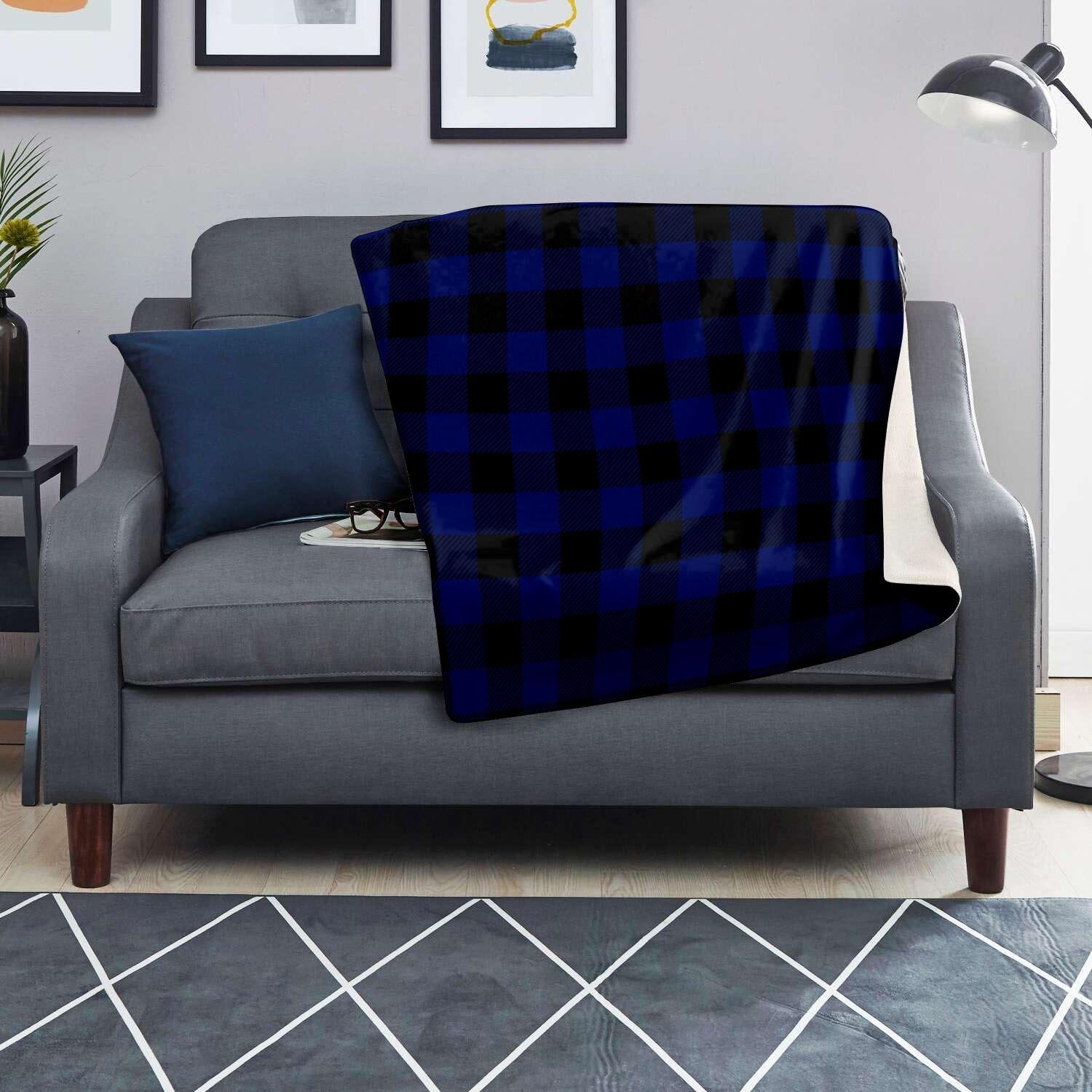 Blue Buffalo Plaid Blanket-grizzshop