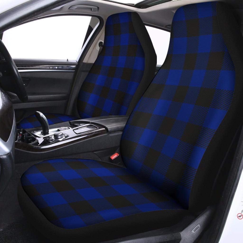 Blue Buffalo Plaid Car Seat Covers-grizzshop