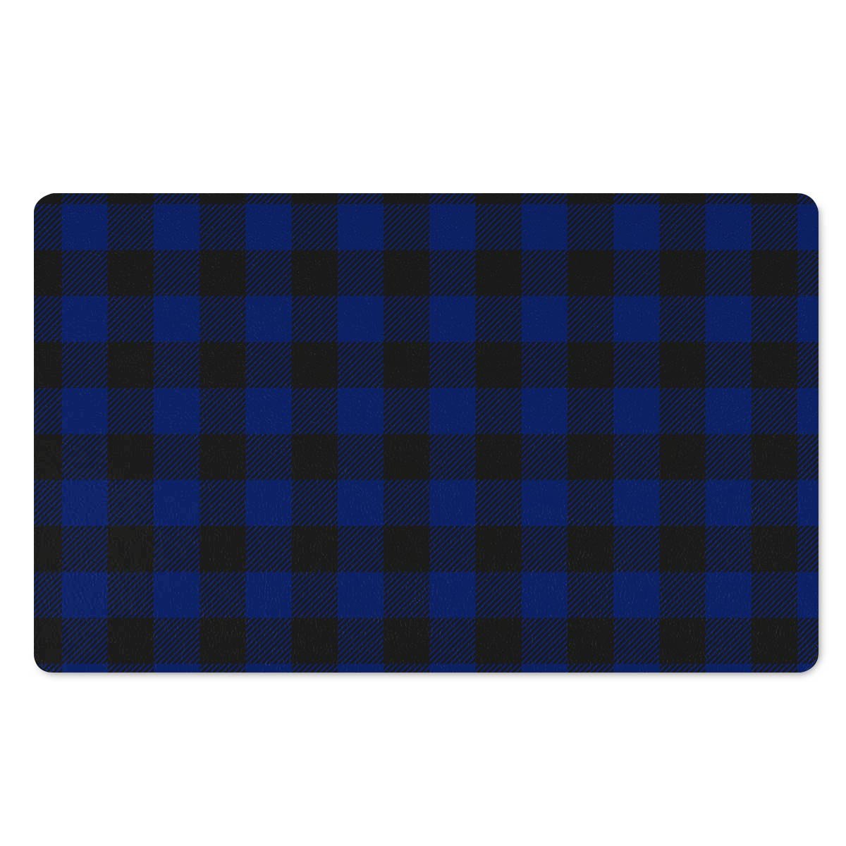 Blue Buffalo Plaid Door Mat-grizzshop