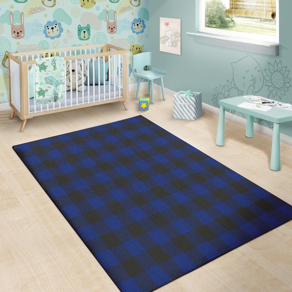 Blue Buffalo Plaid Floor Mat-grizzshop