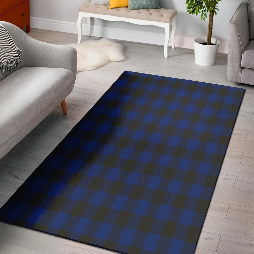 Blue Buffalo Plaid Floor Mat-grizzshop