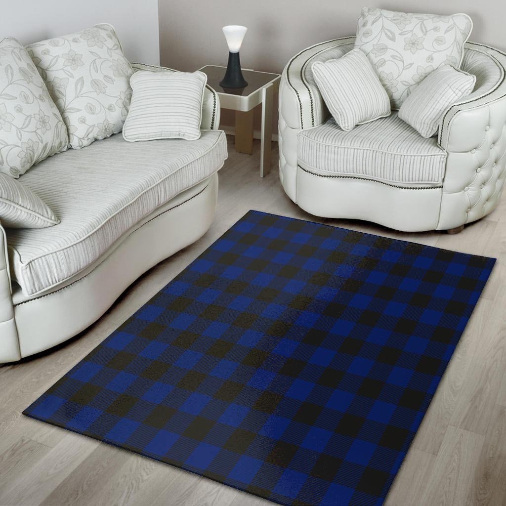 Blue Buffalo Plaid Floor Mat-grizzshop