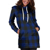 Blue Buffalo Plaid Hoodie Dress-grizzshop