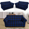 Blue Buffalo Plaid Loveseat Cover-grizzshop