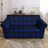 Blue Buffalo Plaid Loveseat Cover-grizzshop