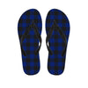 Blue Buffalo Plaid Men's Flip Flops-grizzshop