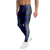 Blue Buffalo Plaid Men's Leggings-grizzshop