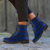 Blue Buffalo Plaid Women's Boots-grizzshop