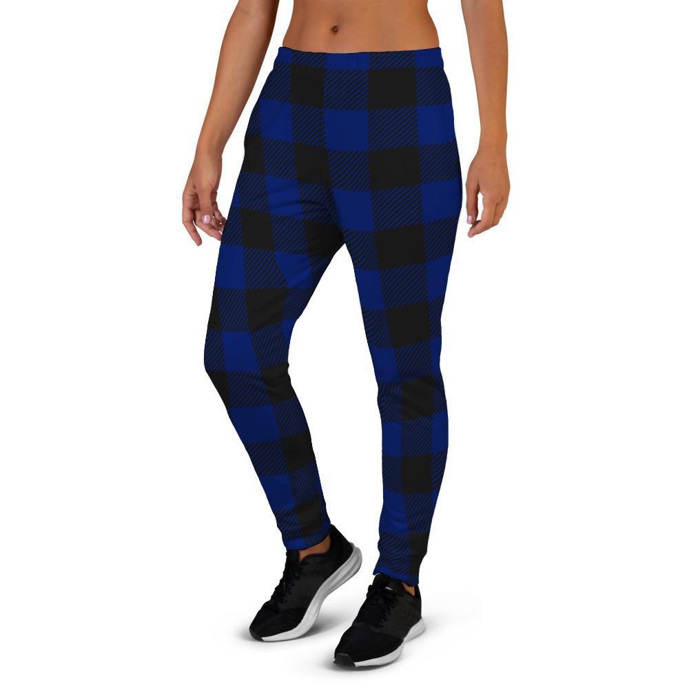 Blue Buffalo Plaid Women's Joggers-grizzshop