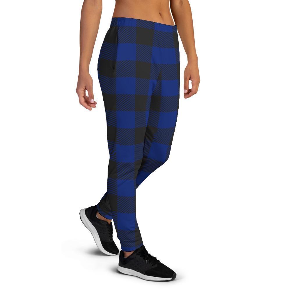 Blue Buffalo Plaid Women's Joggers-grizzshop