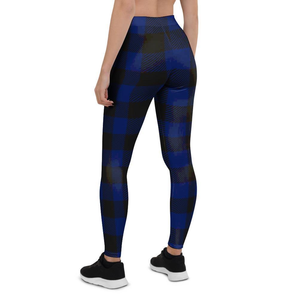 Blue Buffalo Plaid Women's Leggings-grizzshop