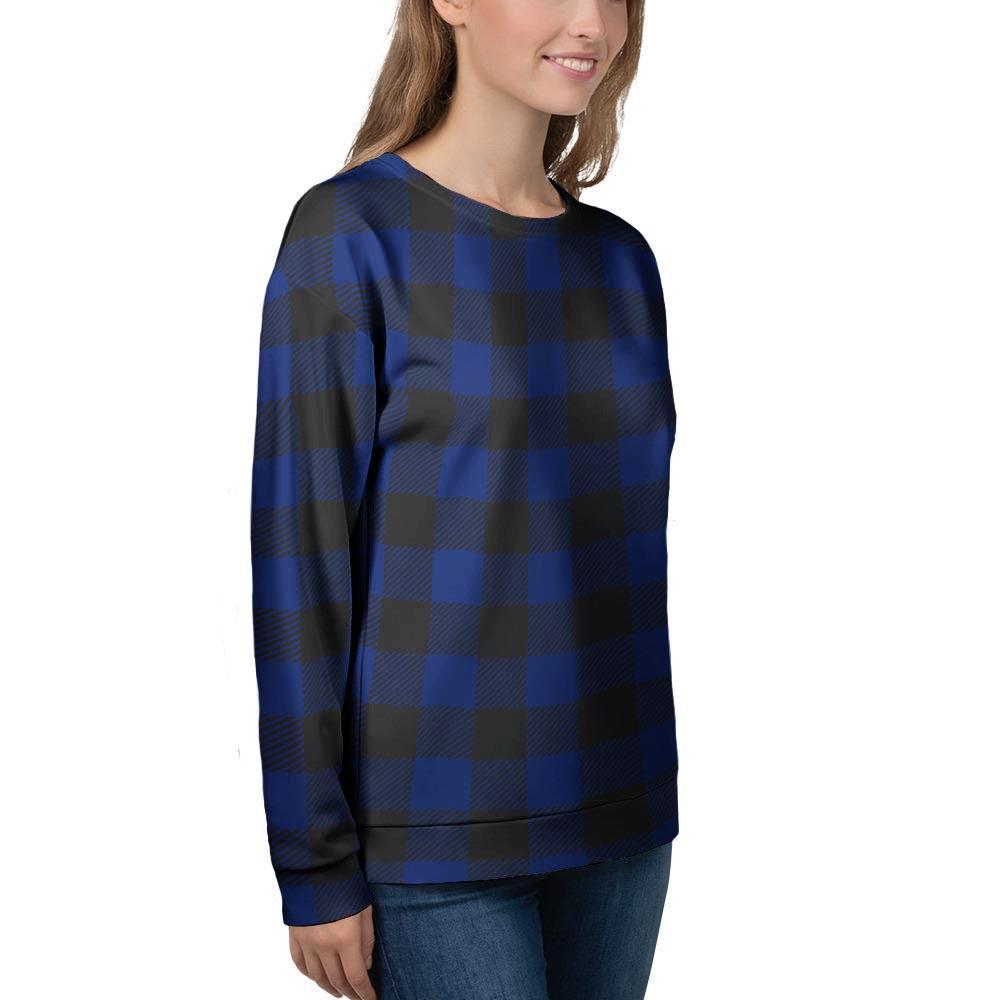 Blue Buffalo Plaid Women's Sweatshirt-grizzshop