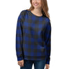 Blue Buffalo Plaid Women's Sweatshirt-grizzshop