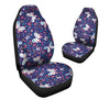 Blue Butterfly Floral Print Car Seat Covers-grizzshop