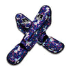 Blue Butterfly Floral Print Muay Thai Shin Guard-grizzshop