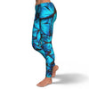 Blue Butterfly Pattern Print Pattern Women Leggings-grizzshop