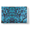 Blue Butterfly Pattern Print Throw Blanket-grizzshop