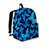 Blue Butterfly Print Backpack-grizzshop