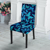 Blue Butterfly Print Chair Cover-grizzshop