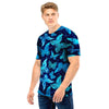 Blue Butterfly Print Men T Shirt-grizzshop