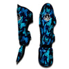 Blue Butterfly Print Muay Thai Shin Guard-grizzshop