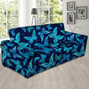 Blue Butterfly Print Sofa Cover-grizzshop