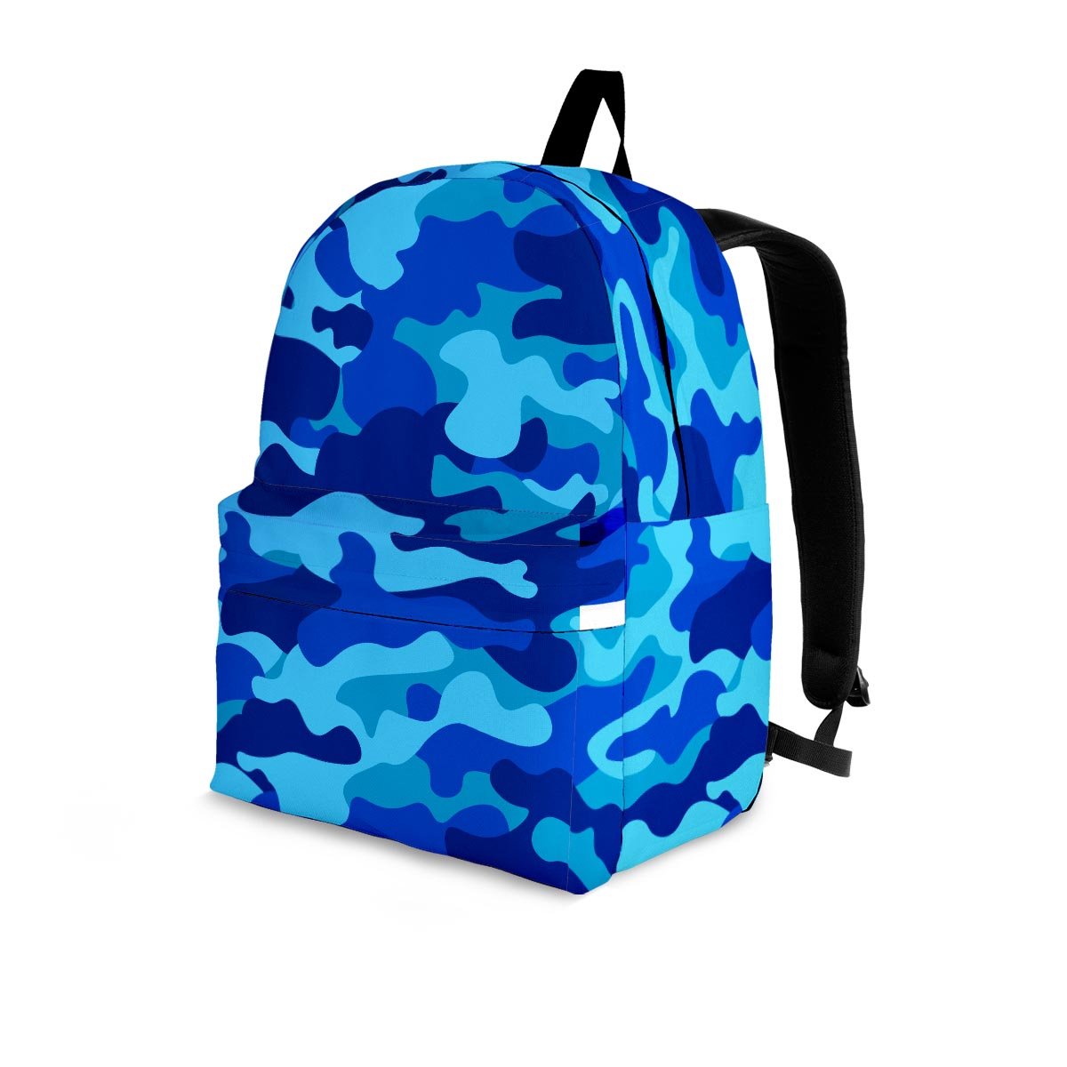 Blue Camo Print Backpack-grizzshop