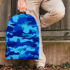 Blue Camo Print Backpack-grizzshop