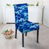 Blue Camo Print Chair Cover-grizzshop