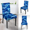 Blue Camo Print Chair Cover-grizzshop