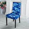 Blue Camo Print Chair Cover-grizzshop