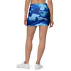 Blue Camo Print Mini Skirt-grizzshop