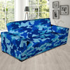 Blue Camo Print Sofa Cover-grizzshop