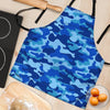 Blue Camo Print Women's Apron-grizzshop