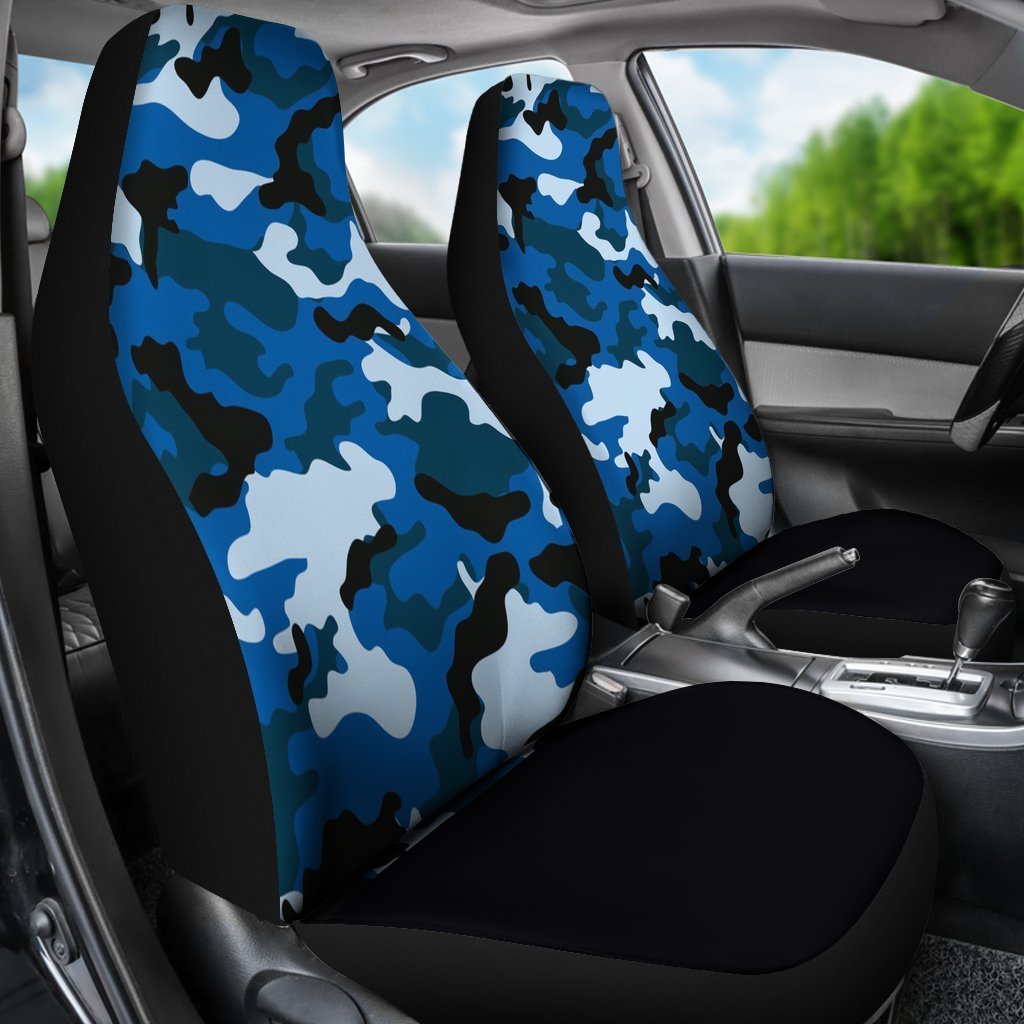 Blue Camo Universal Fit Car Seat Covers-grizzshop