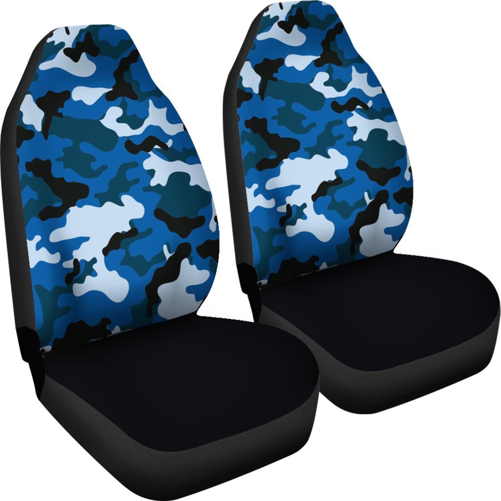 Blue Camo Universal Fit Car Seat Covers-grizzshop