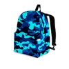 Blue Camoflage Print Backpack-grizzshop