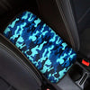 Blue Camoflage Print Car Console Cover-grizzshop