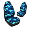 Blue Camoflage Print Car Seat Covers-grizzshop