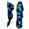 Blue Camoflage Print Muay Thai Shin Guard-grizzshop