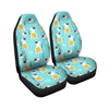 Blue Cat Print Car Seat Covers-grizzshop