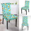 Blue Cat Print Chair Cover-grizzshop